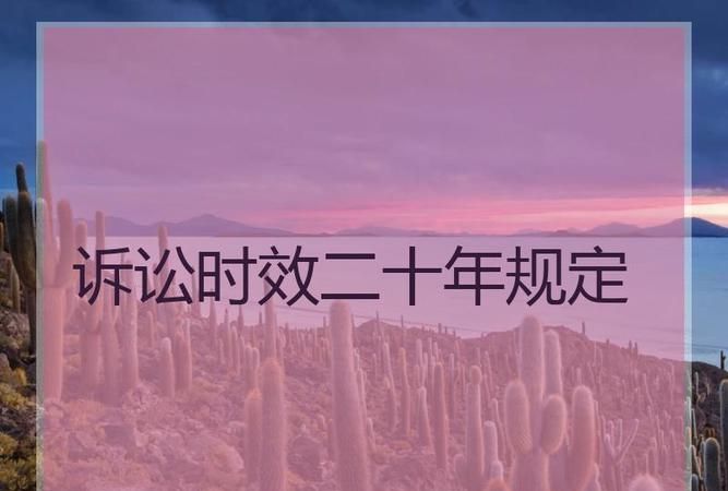 20年的诉讼时效有哪些,如何理解20年诉讼时效 最高人民法院图3