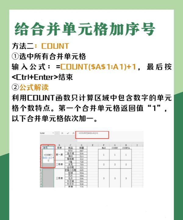 合并单元格以后怎么和,利用sum函数合并单元格和图5