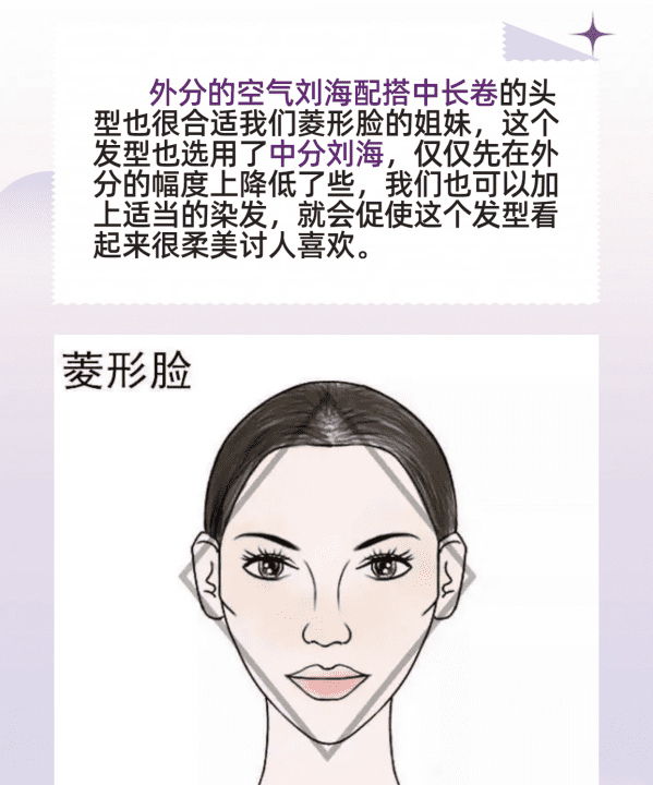 5岁女生菱形脸做什么头发好看,菱形脸女生适合什么发型图7